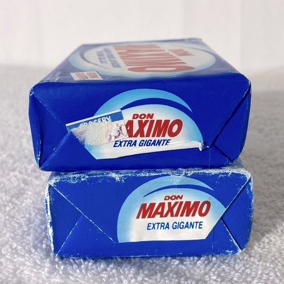 Vintage Don Maximo Detergent Soap Bars Extra Gigante 337.5g X2 - Picture 6 of 8